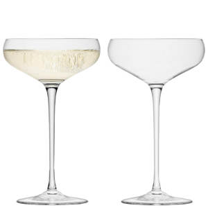 LSA Wine Set of 2 Champagne Saucers